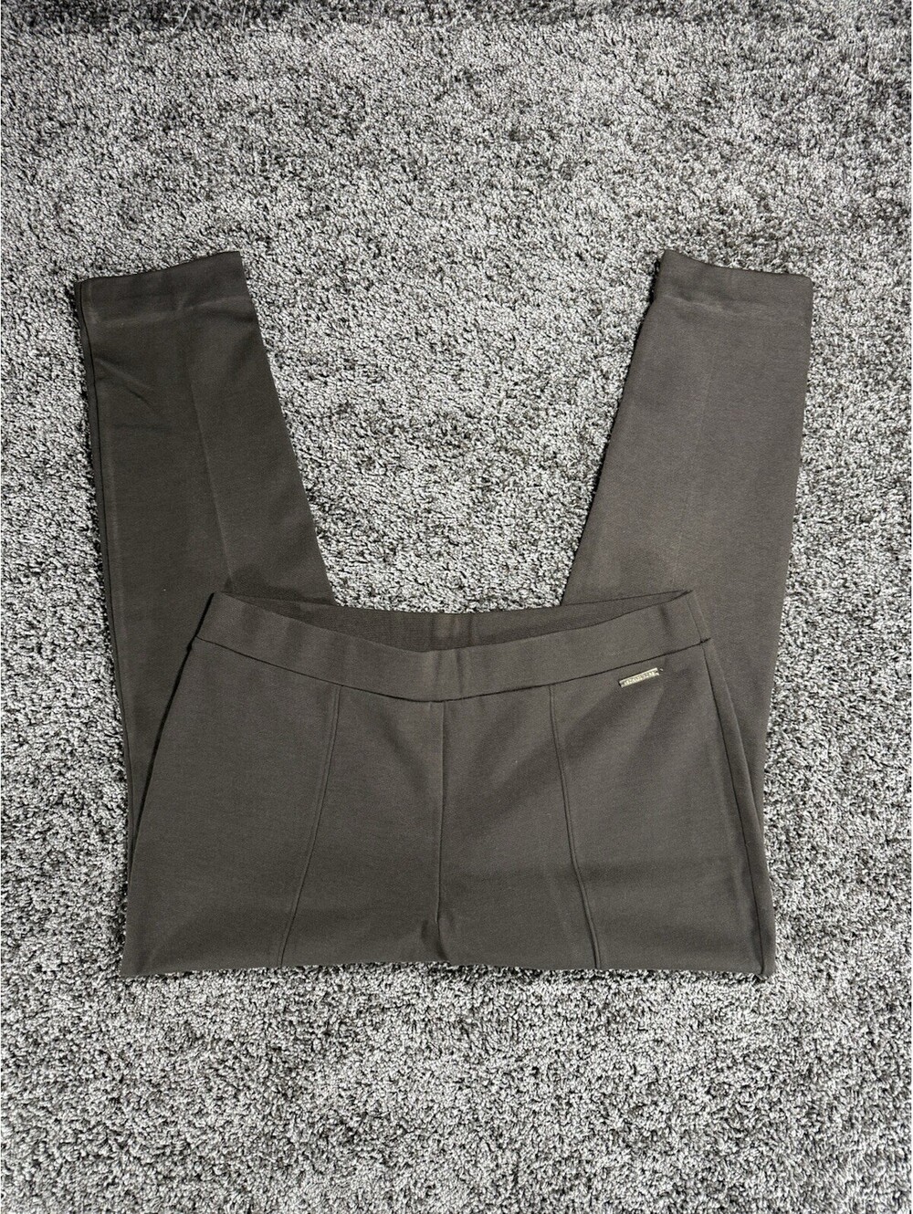 Michael Kors Brown Knot Skinny Leggings Women's Stretch Soft Brown Size: Large